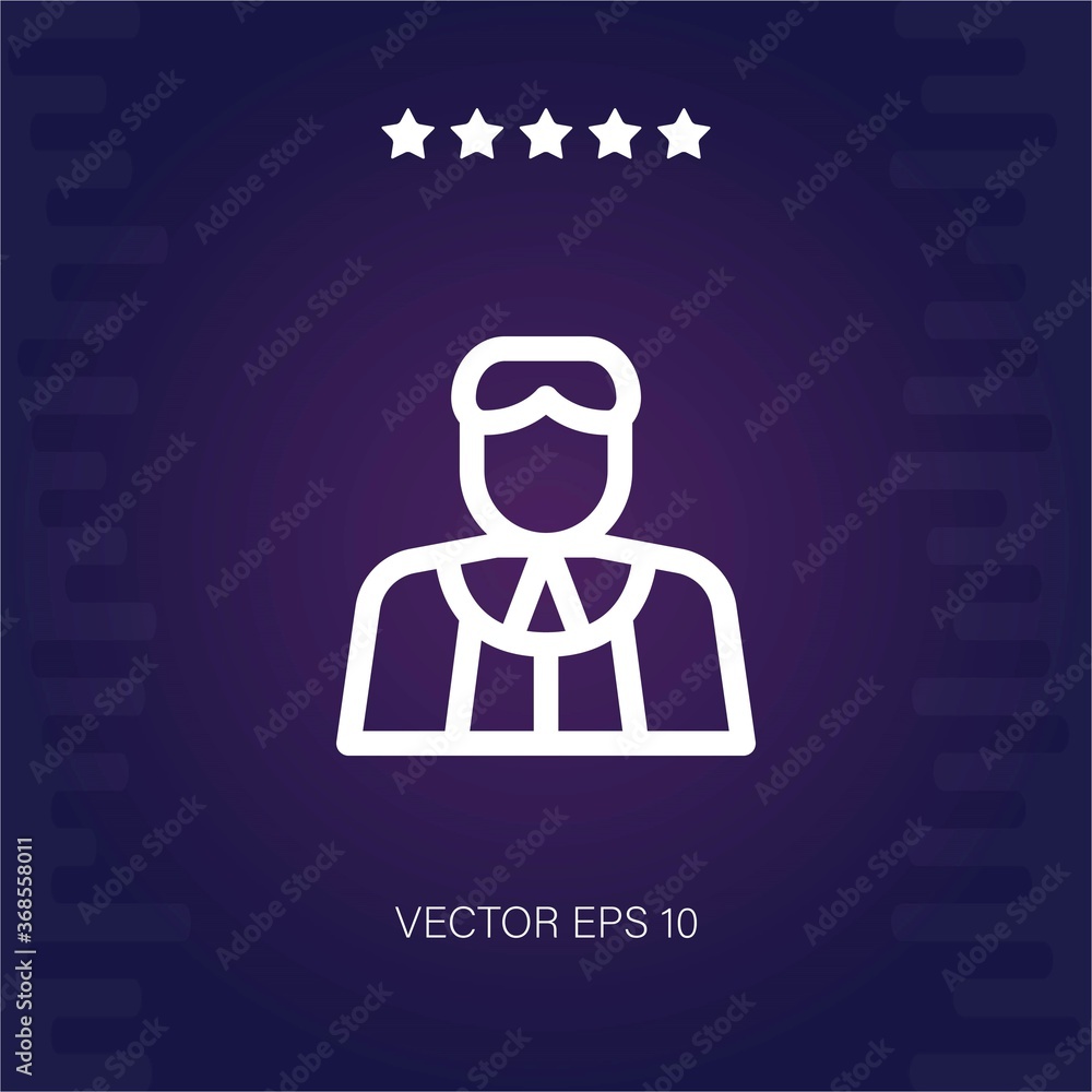 jury vector icon modern illustration jury vector icon modern illustration
