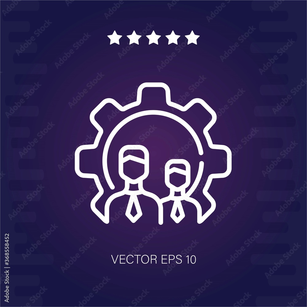 Obraz premium management vector icon modern illustration