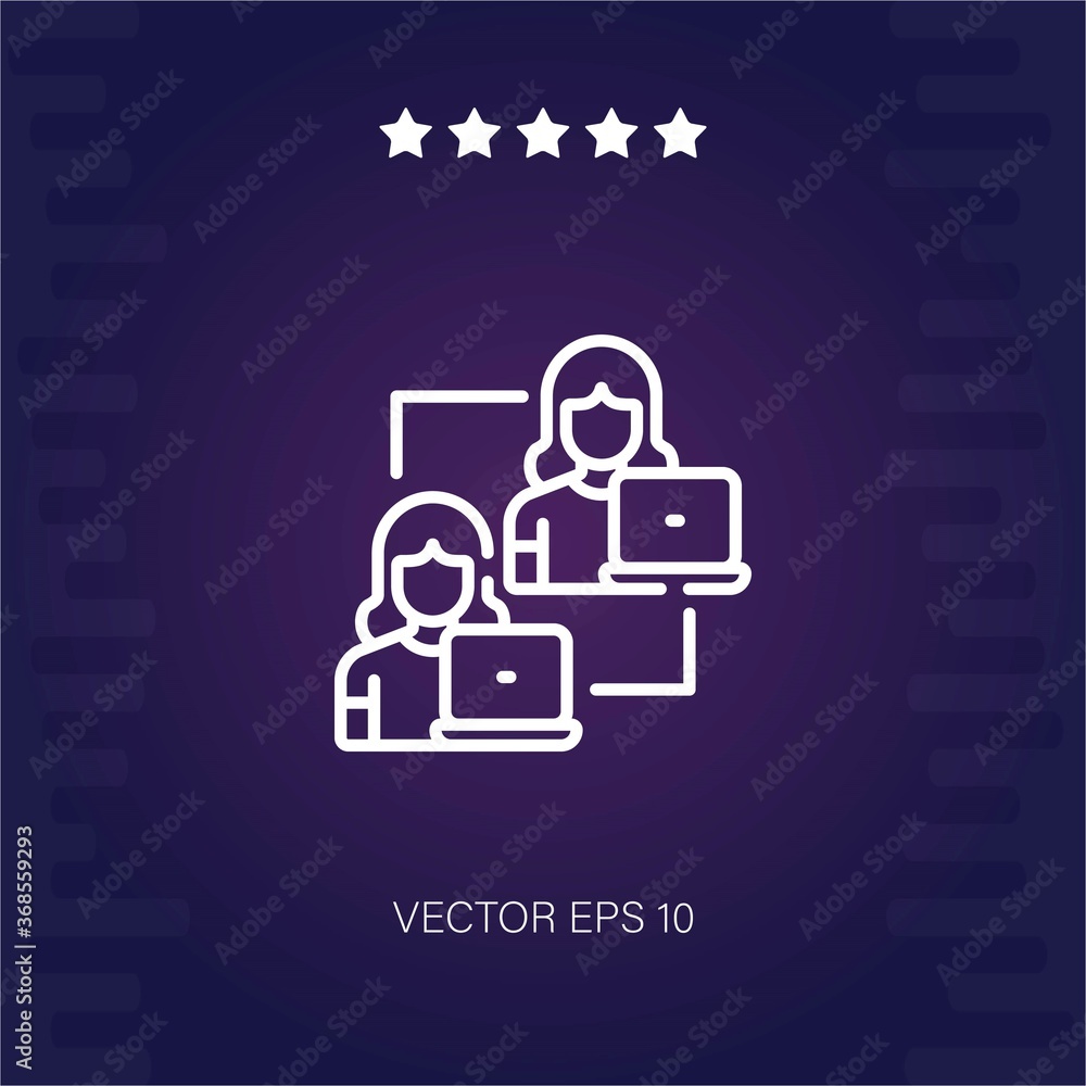 network vector icon modern illustration network vector icon modern illustration