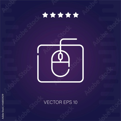 mouse clicker vector icon modern illustration