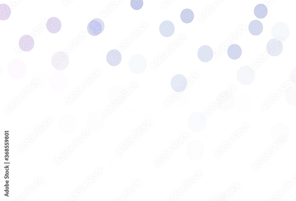 Light Pink, Blue vector template with ice snowflakes.