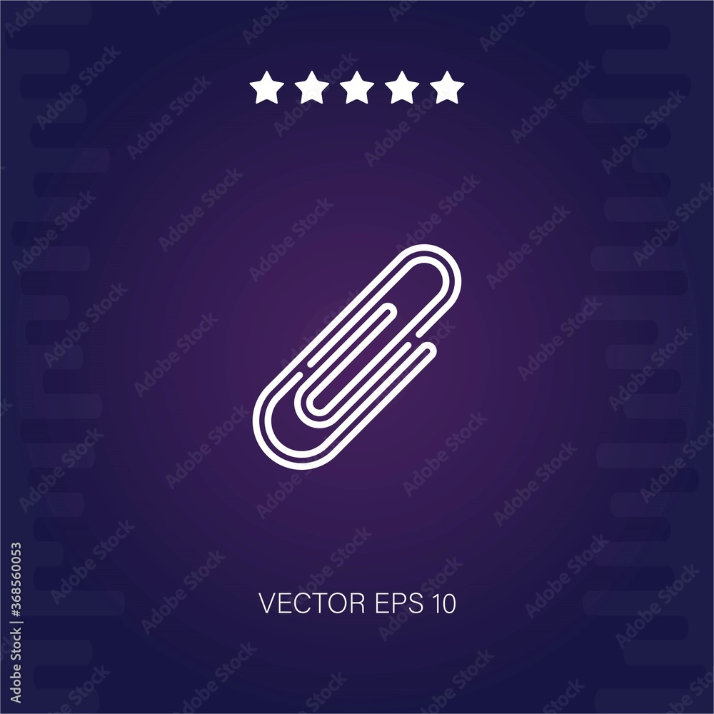 paperclip vector icon modern illustration paperclip vector icon modern illustration