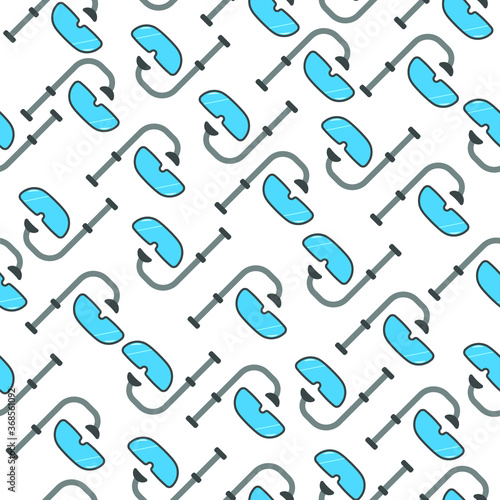 seamless pattern with snorkeling