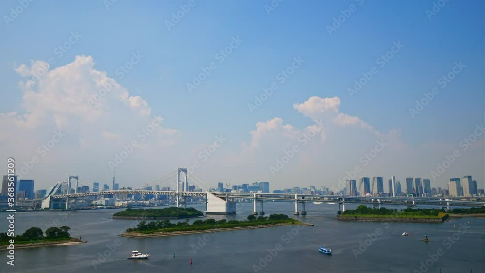 4K Timelapse of Rainbow Bridge and Tokyo Tower in the city japan
4K Timelapse of Rainbow Bridge and Tokyo Tower in the city japan