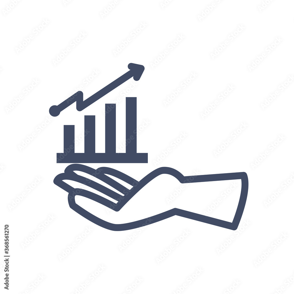 infographic bars chart line style icon vector design infographic bars chart line style icon vector design