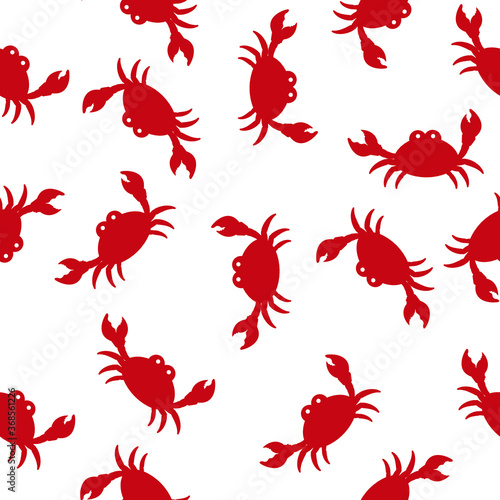 seamless pattern with crab © Gus