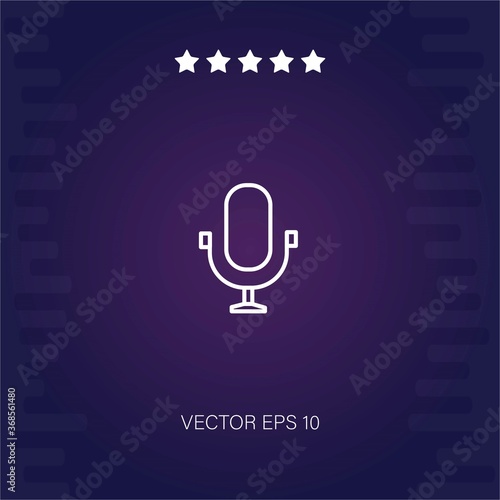 radiomicrophone vector icon modern illustration photo