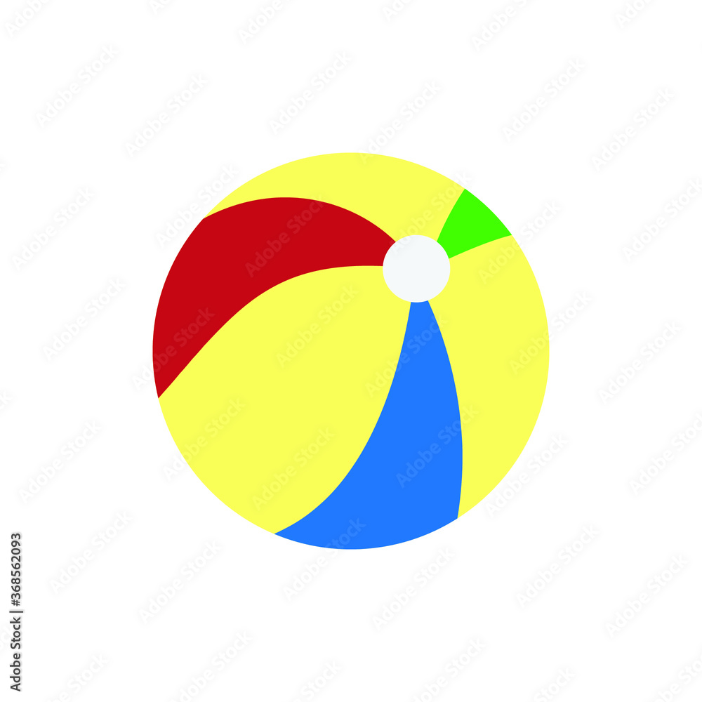 Obraz premium beach ball isolated on white