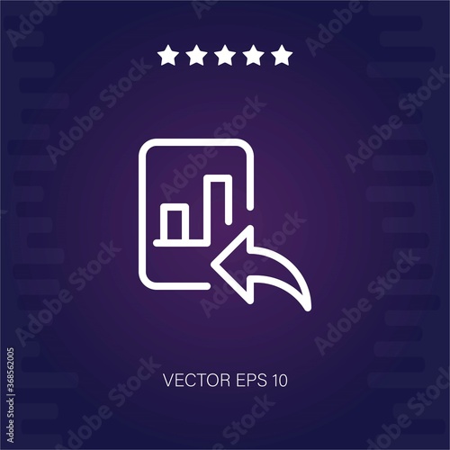 reply vector icon modern illustration