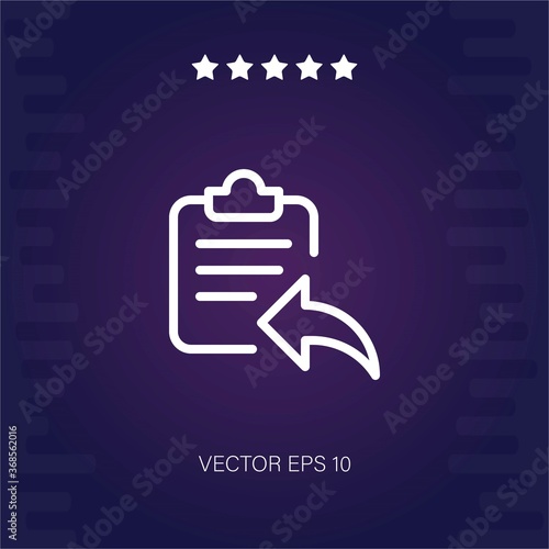 reply vector icon modern illustration