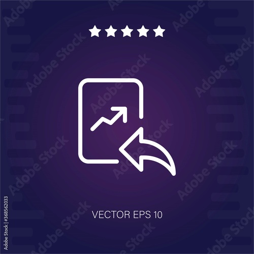 reply vector icon modern illustration