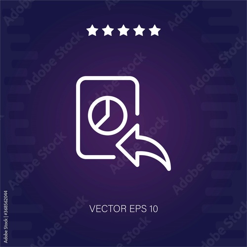reply vector icon modern illustration