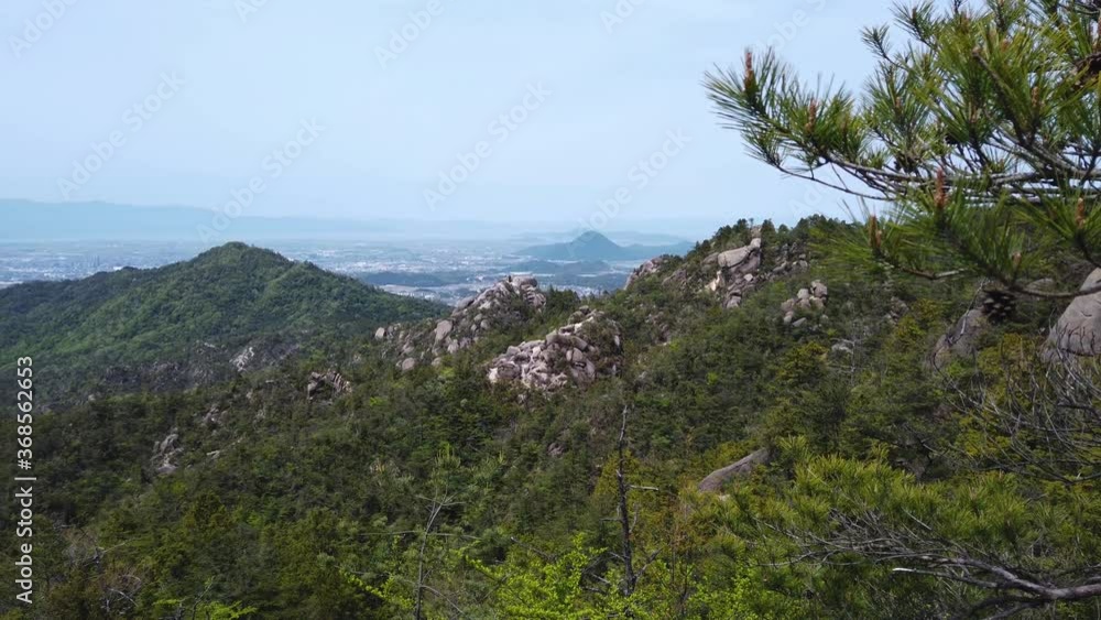 Konze Alps in Shiga Prefecture hiking trail, Japan Konze Alps in Shiga Prefecture hiking trail, Japan