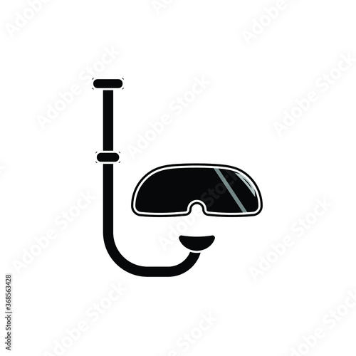 snorkeling icon vector design illustration