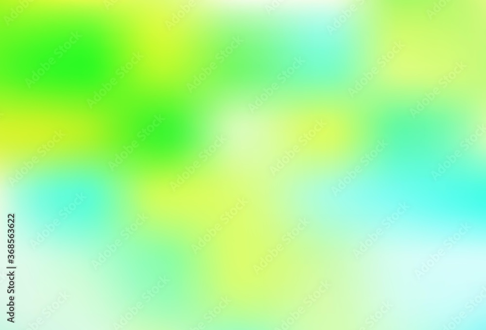 Obraz premium Light Green vector colorful blur background.