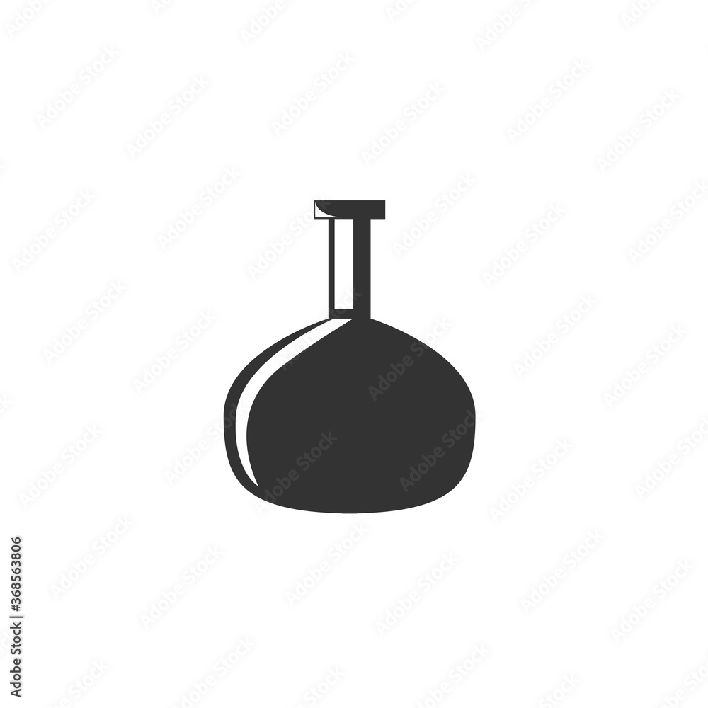 Vector Element of Erlenmeyer Medical Icon Black On White Background - Health Symbol Illustration Vector Element of Erlenmeyer Medical Icon Black On White Background - Health Symbol Illustration