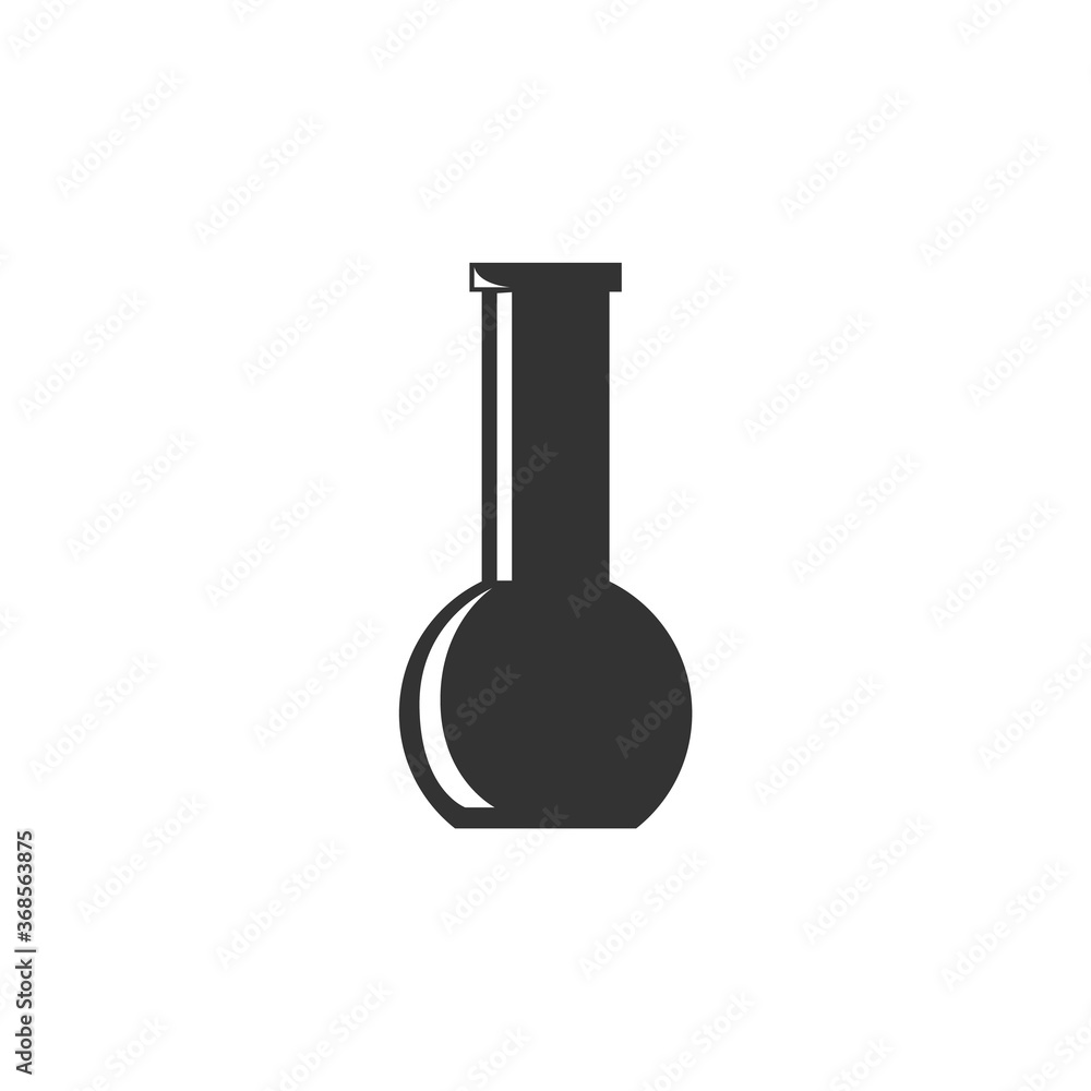 Vector Element of Erlenmeyer Medical Icon Black On White Background - Health Symbol Illustration Vector Element of Erlenmeyer Medical Icon Black On White Background - Health Symbol Illustration
