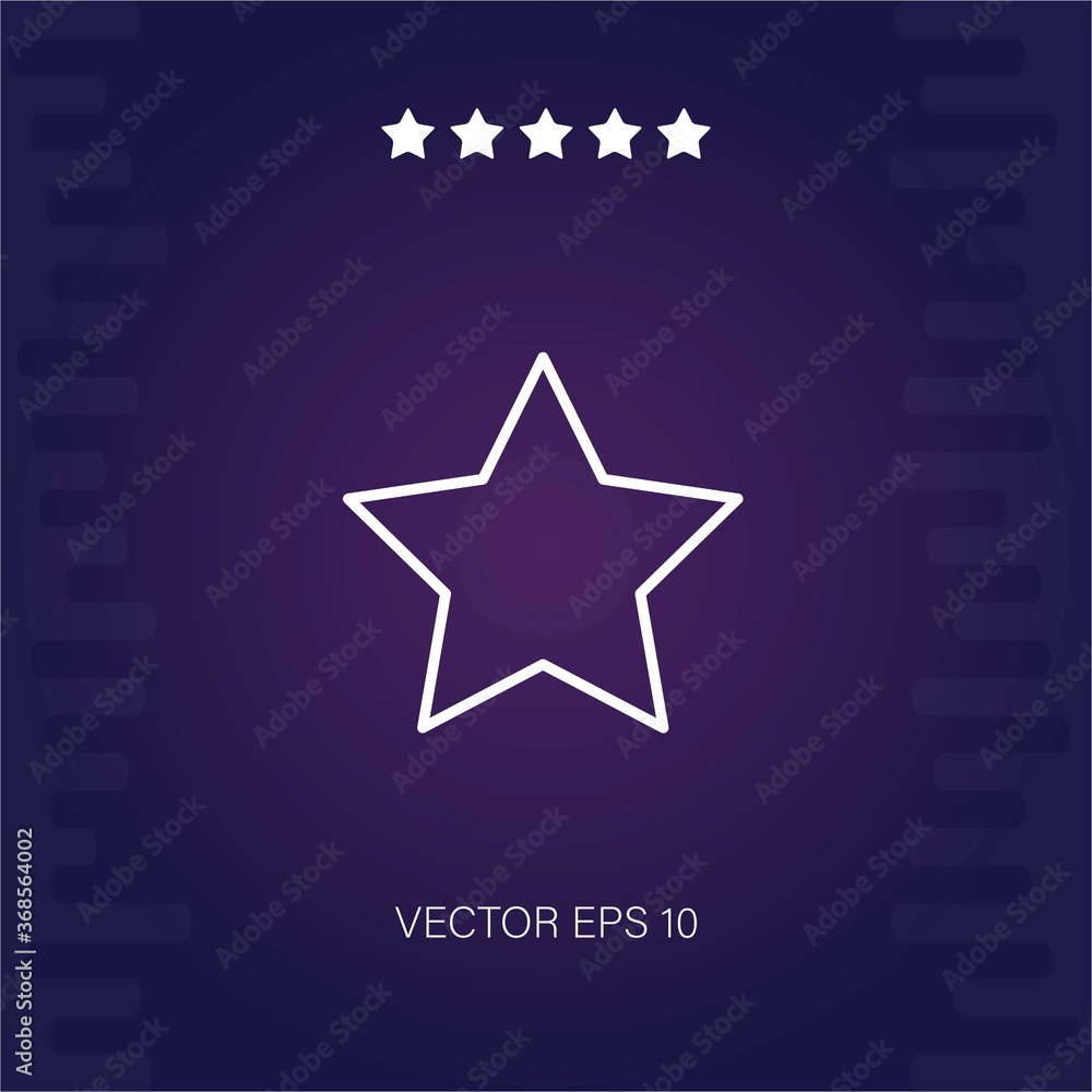 singlestar vector icon modern illustration singlestar vector icon modern illustration