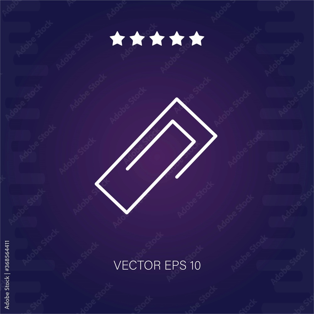 squaredpaperclip vector icon modern illustration squaredpaperclip vector icon modern illustration