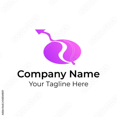 Balanced Arrow Self Logo Vector
