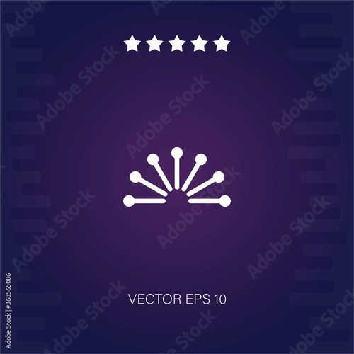sunflare vector icon modern illustration