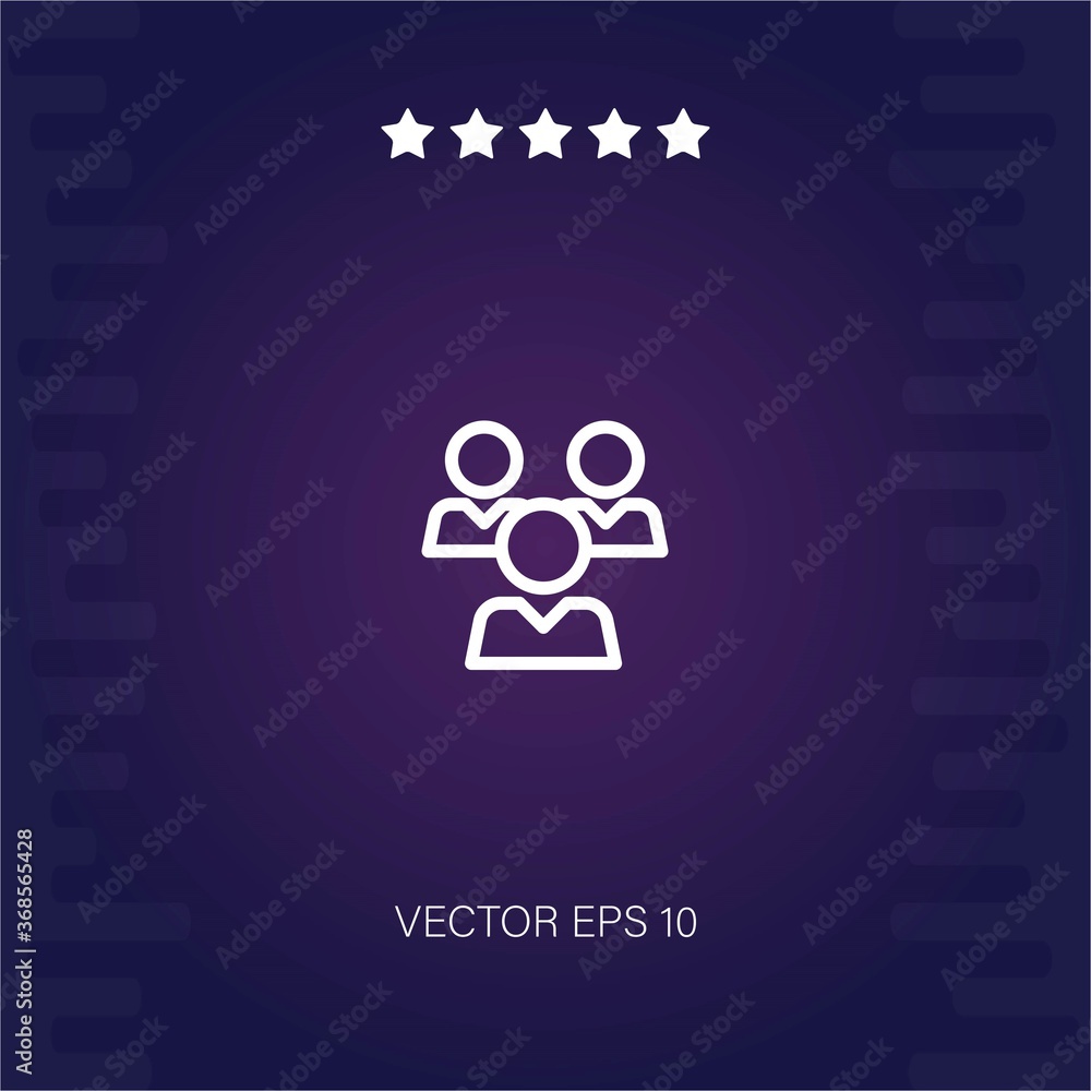 team vector icon modern illustration team vector icon modern illustration