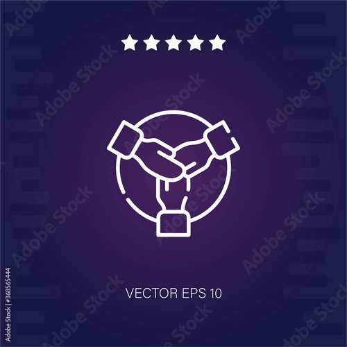 team vector icon modern illustration