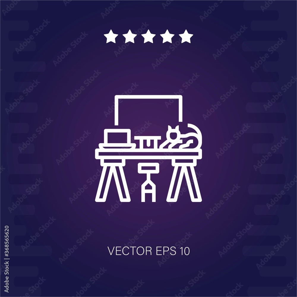 teleworking vector icon modern illustration