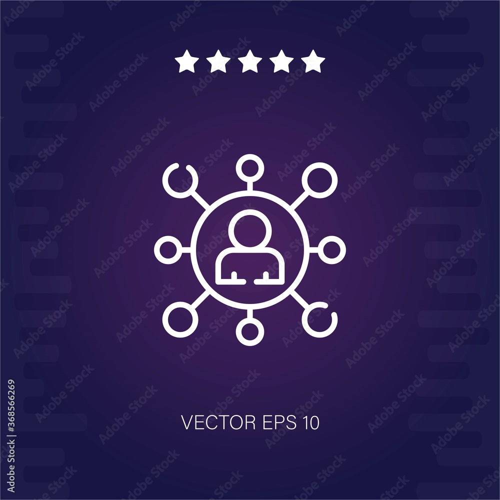 Fototapeta premium user vector icon modern illustration