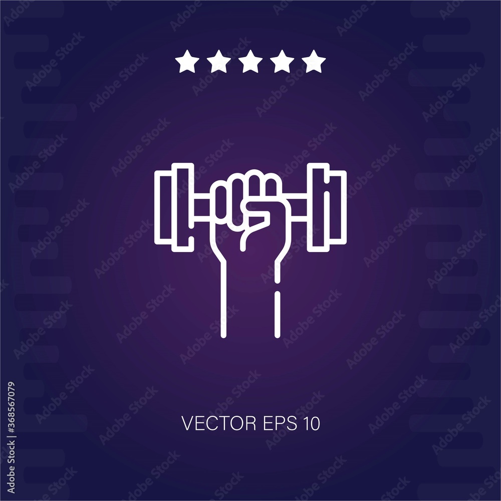 weightlift vector icon modern illustration weightlift vector icon modern illustration