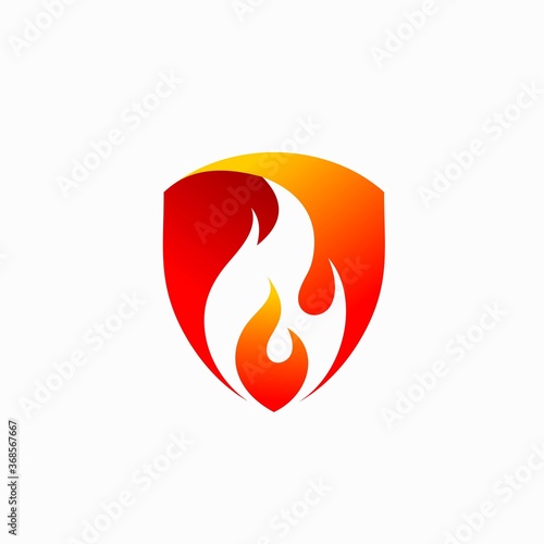 fire protection vector logo design