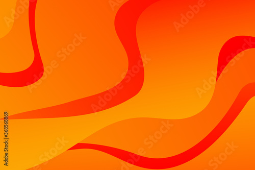 Abstract yellow wavy background with curve lines. Abstract yellow art lines. Autumn concept.