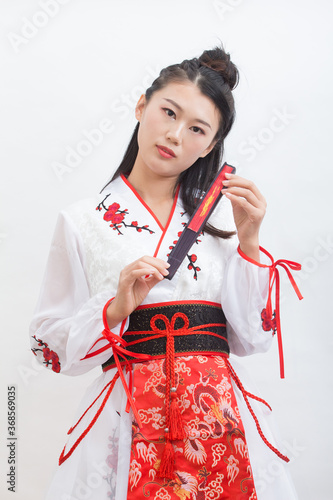 A beautiful girl in fashionable Hanfu