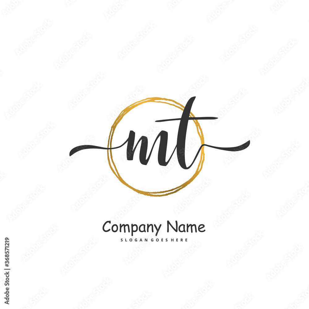 M T MT Initial handwriting and signature logo design with circle. Beautiful design handwritten logo for fashion, team, wedding, luxury logo. M T MT Initial handwriting and signature logo design with circle. Beautiful design handwritten logo for fashion, team, wedding, luxury logo.