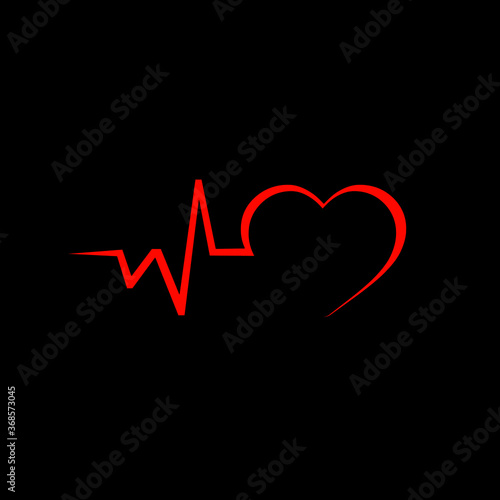 Cardiology vector illustration design for logo healthcare and pharmacy symbols pure cardio logo design sign.