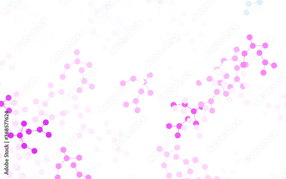 Light Pink, Blue vector template with artificial intelligence structure.