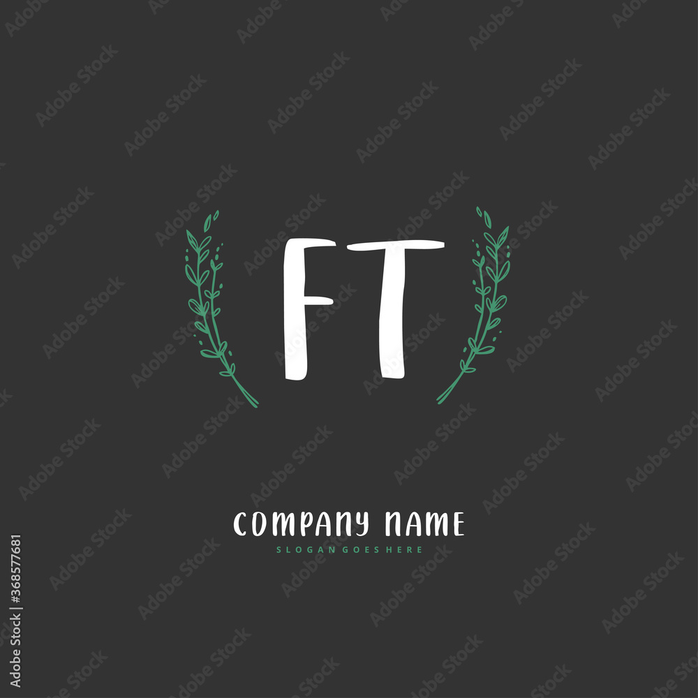 F T FT Initial handwriting and signature logo design with circle. Beautiful design handwritten logo for fashion, team, wedding, luxury logo. F T FT Initial handwriting and signature logo design with circle. Beautiful design handwritten logo for fashion, team, wedding, luxury logo.