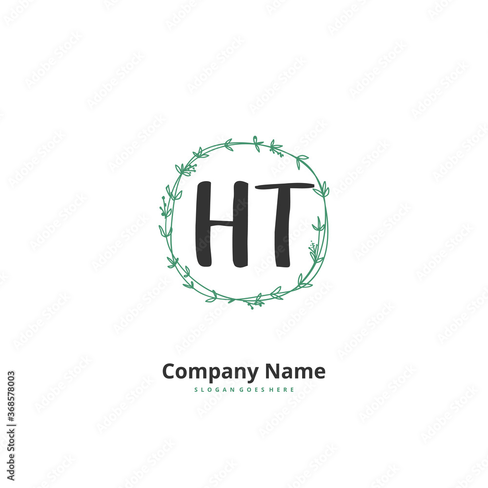 H T HT Initial handwriting and signature logo design with circle. Beautiful design handwritten logo for fashion, team, wedding, luxury logo. H T HT Initial handwriting and signature logo design with circle. Beautiful design handwritten logo for fashion, team, wedding, luxury logo.