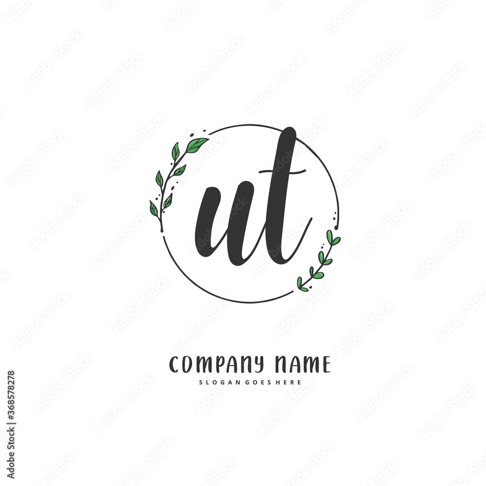 U T UT Initial handwriting and signature logo design with circle. Beautiful design handwritten logo for fashion, team, wedding, luxury logo. U T UT Initial handwriting and signature logo design with circle. Beautiful design handwritten logo for fashion, team, wedding, luxury logo.