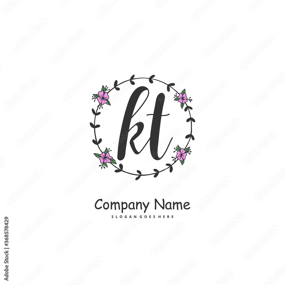 K T KT Initial handwriting and signature logo design with circle. Beautiful design handwritten logo for fashion, team, wedding, luxury logo. K T KT Initial handwriting and signature logo design with circle. Beautiful design handwritten logo for fashion, team, wedding, luxury logo.