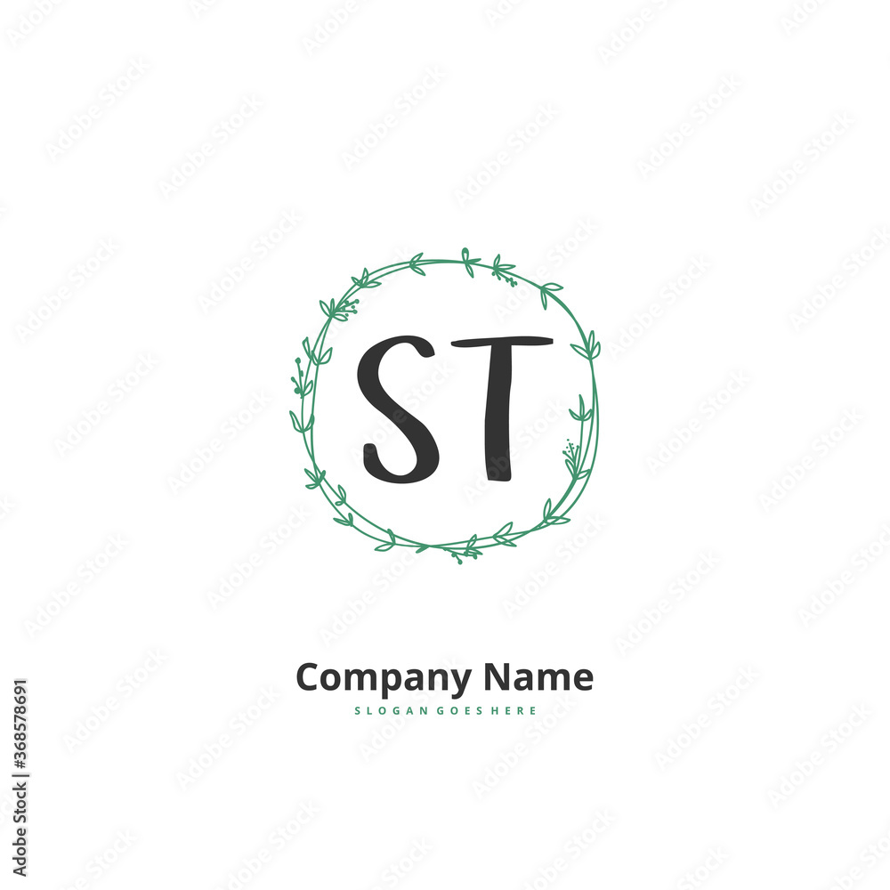 S T ST Initial handwriting and signature logo design with circle. Beautiful design handwritten logo for fashion, team, wedding, luxury logo. S T ST Initial handwriting and signature logo design with circle. Beautiful design handwritten logo for fashion, team, wedding, luxury logo.