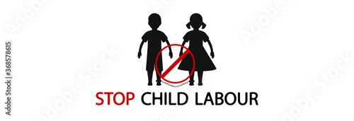 The boy and girl in chains. Sale and slavery are prohibited.