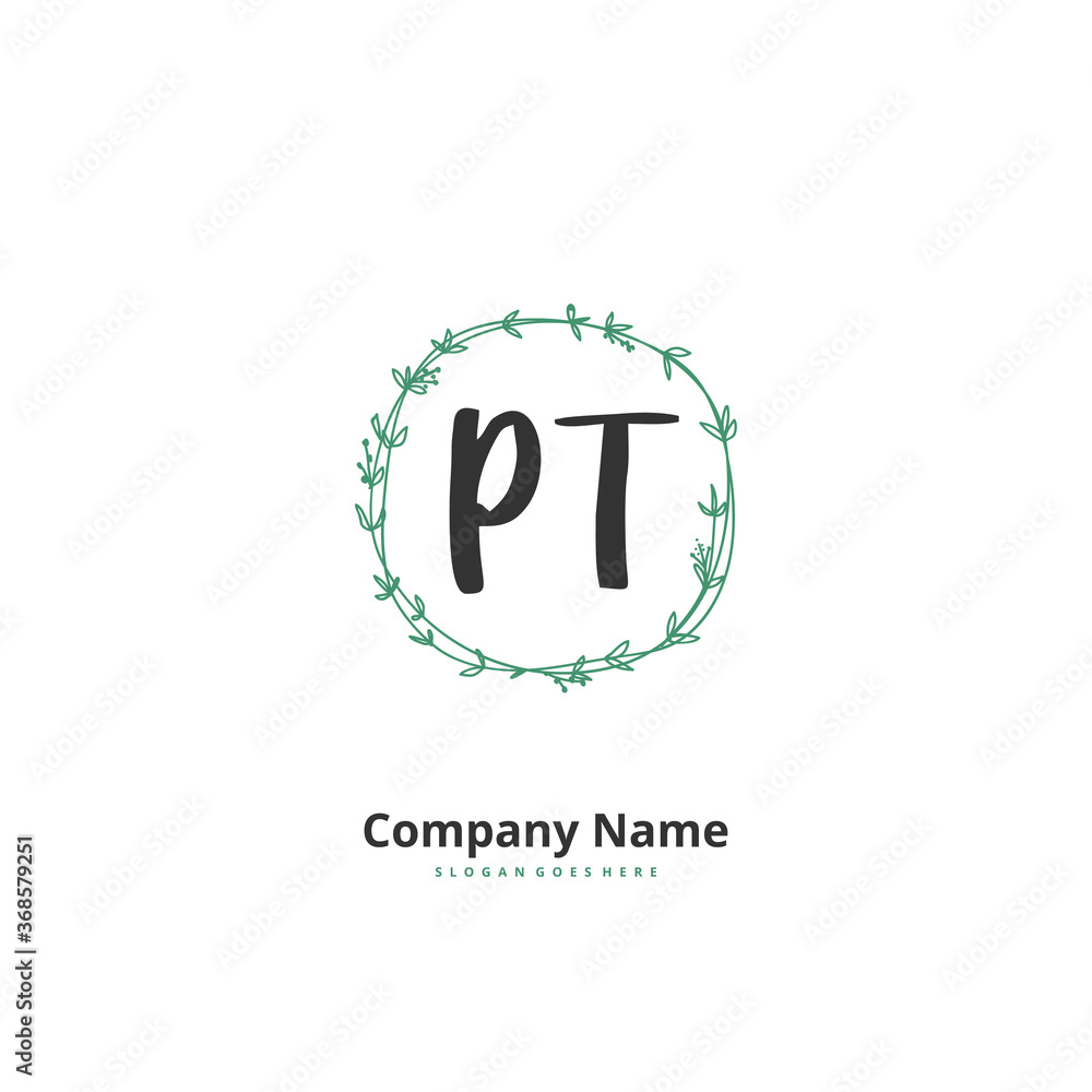 P T PT Initial handwriting and signature logo design with circle. Beautiful design handwritten logo for fashion, team, wedding, luxury logo. P T PT Initial handwriting and signature logo design with circle. Beautiful design handwritten logo for fashion, team, wedding, luxury logo.