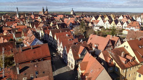 ドイツの赤い屋根の街並み