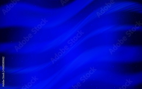 Dark BLUE vector layout with cosmic stars. Shining colored illustration with bright astronomical stars. Pattern for astronomy websites.