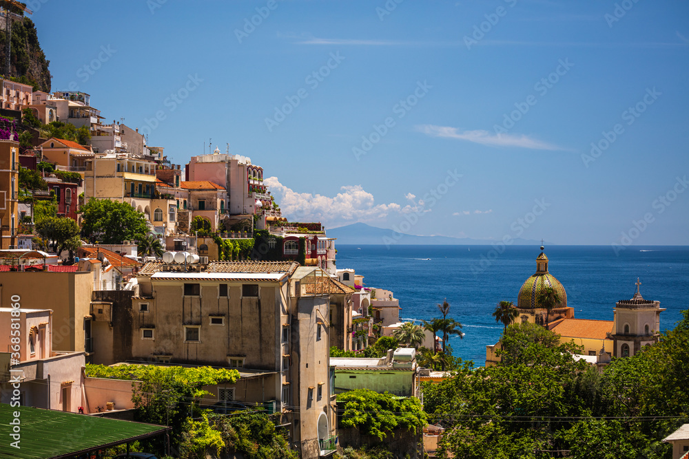 Picturesque city of Positano in Amalfi Coast, Campania, Italy