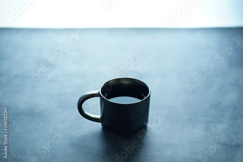 Simple minimalist glass of water