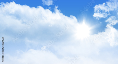 White cloud on blue sky