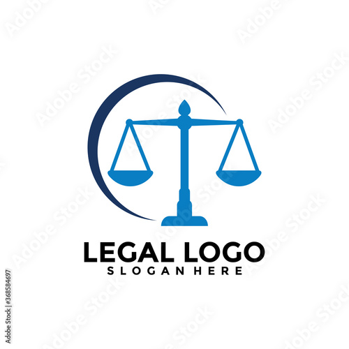 Law Firm Logo Template Design. Legal logo vector concept