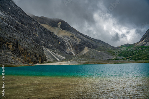 Wallpaper Mural Milk sea, a glacier lagoon in the snow mountains in Yading, China. Torontodigital.ca